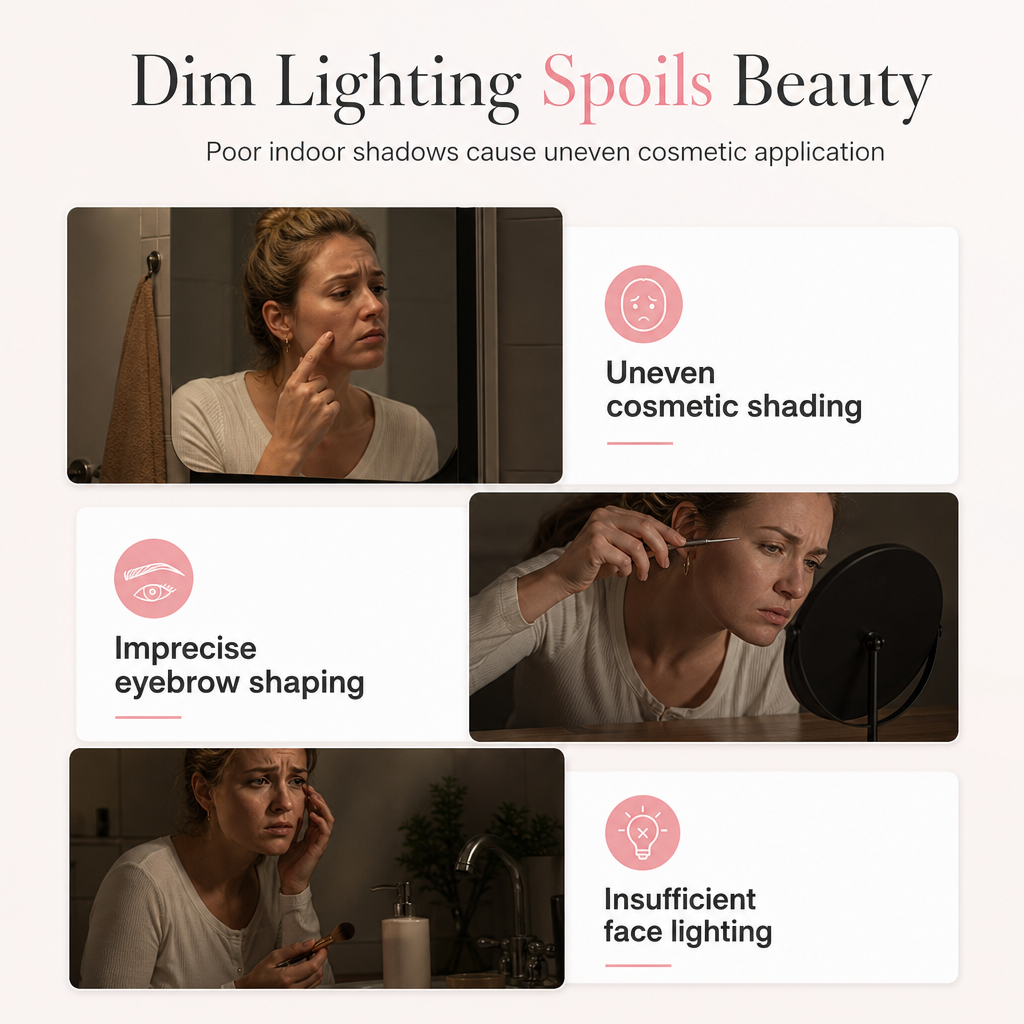 📢📢50% OFF !! ⏰Tri-Fold LED Vanity Mirror