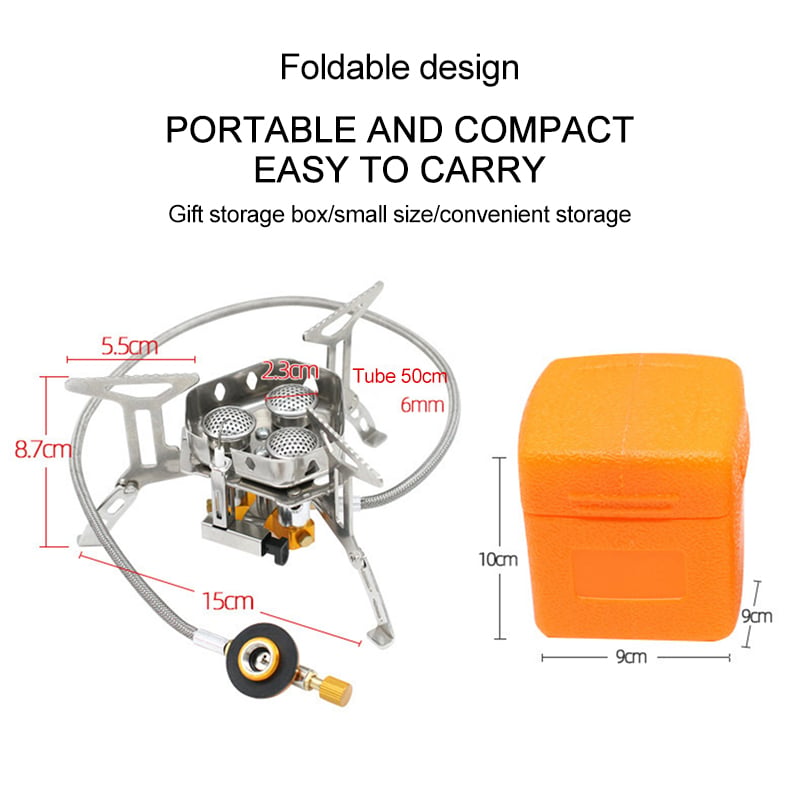 ⛺ LIMITED-TIME 50% OFF! ✨ Camping Gas Burner – 5800W, Piezo Ignition, Windproof 🔥