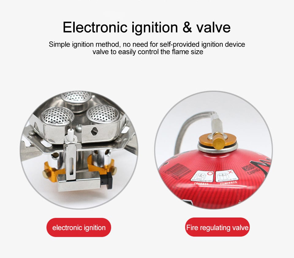 ⛺ LIMITED-TIME 50% OFF! ✨ Camping Gas Burner – 5800W, Piezo Ignition, Windproof 🔥